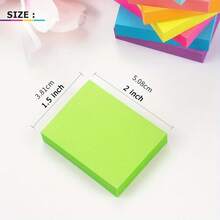 鮮豔色彩自黏便利貼 8本/本 共400張，學習輔助工具、提醒系統、黏性便條紙、彩色便利貼、吸睛便條、耐用黏貼墊、防污表面、辦公室人員、開學季 - 多色 - 查看 7