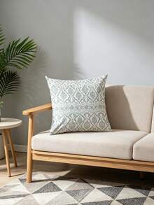 1pc Bohemian Style Geometric Print Decorative Throw Pillow Cover, Size 45*45cm, Geometric Pattern, Perfect For Living Room Bedroom Office Decor (Pillow Insert Not Included) - Multicolor - View 4