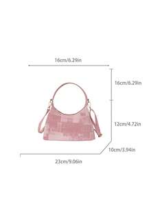 Fashion Shoulder Bag, New Versatile Foreign Texture Handbag, Women's Bag - Pink - View 3