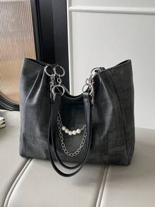 New Fashion Handbag For Women, Versatile Tote Bag With Large Capacity For Work And Daily Use - Multicolor - View 7