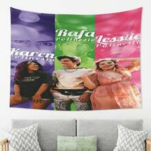 A Los Polinesios Trio Picture Tapestry - Creative Print Tapestry, Selected High-Quality Peach Skin Velvet Tapestry, Living Room, Bedroom, Party Decoration, Wall Decoration, Suitable For Living Room, Dormitory, Office - 彩色 - 查看 6