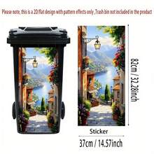 1pc Funny Animal Series Trash Can Sticker, Includes 3D Monkey, Panda, Cat, Rabbit Patterns, PVC Self-Adhesive Material Suitable For Outdoor Trash Cans - Multicolor - View 40