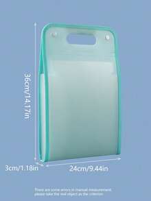 1pc Vertical File Folder, A4 Accordion Style Document Organizer Bag, Student Subject Divider Bag, Expandable Handheld File Folder, Capacity Paper, Document, Archive Storage Bag (Random Color & Shape Labels Included), Back To School, School Supplies - A - View 6