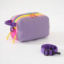 Tas Perlengkapan Mandi Multi-Layer Warna-warni, Tas Bahu Mini Wanita Kasual Warna-warni dengan Tali Bahu yang Dapat Diatur, Portabel & Kapasitas Besar, Untuk Piknik, Aktivitas Luar Ruangan, Sehari-hari, Perjalanan, Banyak Kompartemen untuk Penyimpanan yang Terorganisir dan Praktis, Unisex, Kembali ke Sekolah - MultiWarna - View 16