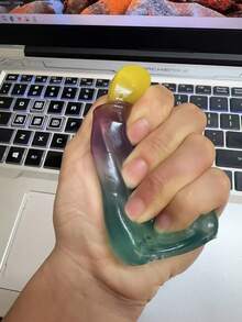 1pc Slow Rebound Gradient Color Popsicle Squeeze Toy, Transparent TPR Material Stress Relief Toy, Ice Cream Shaped Fidget Toy, Soft And Stretchable, Helps Relieve Anxiety, Suitable For Teens, Summer Party Gift, Thanksgiving Gift, Christmas Gift, Halloween Gift, Christmas Stocking Filler - Multicolor - View 6