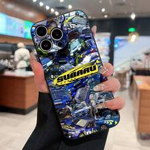 Funda para móvil con diseño del equipo Subaru World Rally Team, compatible con fundas de , Apple, VIVO, OPPO, ,  y Honor. Fabricada en TPU, ofrece protección contra golpes y caídas. Un regalo ideal para amigos y familiares. - Negro - Ver 3