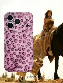 GIIPPA 1 Pieza Funda de teléfono con diseño hiperrealista de corazón de leopardo rosa, compatible con iPhone 17 Pro Max, 16 Pro Max, 15 Pro Max, 14 Pro Max, funda de teléfono coreana de alta gama e interesante, también se ajusta a 11/12/13/14/15/16 Pro Max Plus, diseño elegante adecuado tanto para hombres como para mujeres, regalo ideal para la novia en Navidad, San Valentín, Pascua, temporada de bodas y cumpleaños - Multicolor - Ver 5