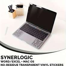 2入 OS 系統與 Windows 筆電鍵盤快捷鍵貼紙，Word/Excel 快捷鍵貼紙，含功能快捷圖示，返校用品 - 多色 - 查看 4
