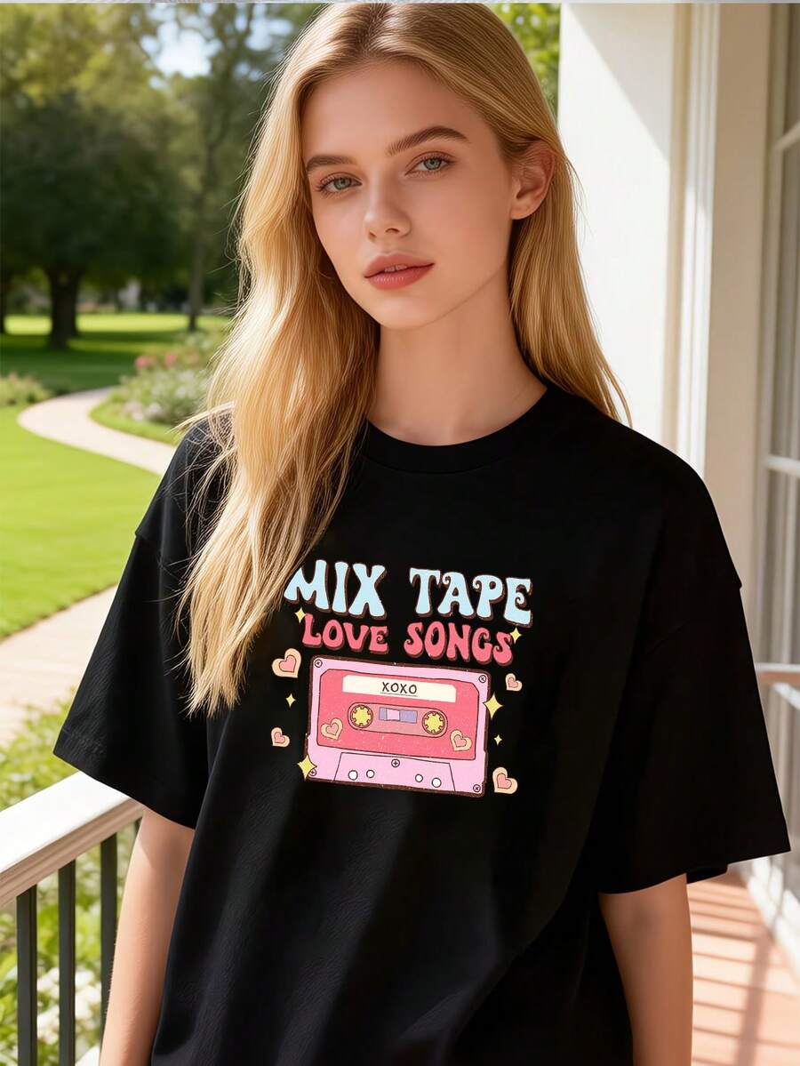 Women T-Shirts - Black - View 1