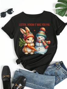 Women T-Shirts - Black - View 5