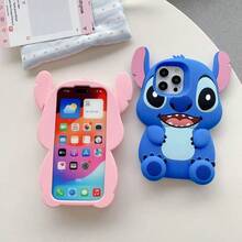SANRIO Cartoon Cute Stitch Foot Stand Case For 16, 15, 13/14 Pro Max.Holiday AccessoriesHoliday Special Offer 17 Case Cheetah Print Phone Case Kuromi Phone Case Cute  Phone Case  17 Pro Case Custom Phone Case Valentine's Day Gifts For Women 17 Pro Max Case Funda Para  Phone Case Travel Essential Cute Phone Case Case Funda Para 3d Phone Case Silicone Phone Case 17 Pro Case 14 Plus Cases 17 Case Cheetah Print Cute Phone Cases Fundas Para Fundas Customizable Things Case 17 Pro Ma Phone Cases - -腳丫支架粉紅史迪仔 - 查看 4