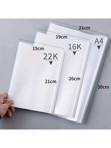 10 piezas de fundas transparentes de PP para libros, película protectora ultra delgada y ligera impermeable, protector de libros duradero para estudiantes escolares - transparente - Ver 11