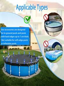 6/1/10pcs/12pcs Swimming Pool Cover Clips, Large Beach Chair Towel Clips, Cruise Ship Pool Chair Towel Rack, Heavy Duty Windproof Clips, Suitable For Pool, Curtain, Beach Supplies, Durable Windproof Fixing Device, Used For Securing Swimming Pool Cover - Multiple Styles - View 7