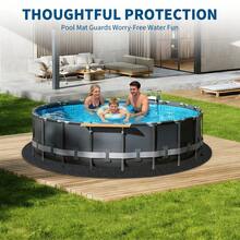 Techigher Pool Liner Pad, Heavy Duty Non-Woven Ground Cloth For Above Ground Swimming Pools, Puncture Resistant Floor Protector And  Barrier - Round - View 7