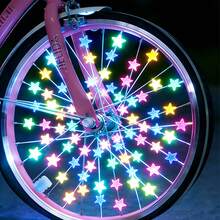 72pcs Glowing Star Bicycle Spoke Beads And Luminous Valve Caps Set, Colorful Bicycle Wheel Hub Decoration Accessories, Suitable For Night Riding, Fun Outdoor Cycling Decoration For Children And Adult Bicycles, Cool Summer Holiday Gift - View 1