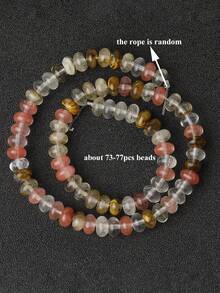 5*8mm Abacus-Shaped Beads, Emperor Stone Agate Beads, Jade Stone Beads, DIY Loose Beads, Jewelry Making Materials, Bracelet Making Accessories - Multicolor - View 16