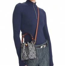 Tory Burch T Monogram Jacquard Women's Shoulder To Shoulder Crossbody Tote Bag 166415-405 - Navy Blue 166415-405 - View 2