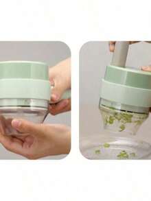 Cordless Rechargeable Electric Vegetable Food Processor And Chopper - A - View 7