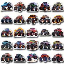 50pcs Monster Trucks Exquisite And Fun Stickers Decorative Notebook Phone Cases Cartoon Creative Stickers - Multicolor - View 5
