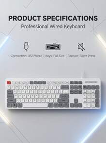 Acer USB有線鍵盤OAK920 ｜輕音降噪 + 人體工學舒適鍵程｜字符雷射蝕刻抗油污｜19組多媒體快捷鍵 - 查看 14