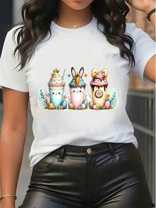 Women T-Shirts - White - View 6