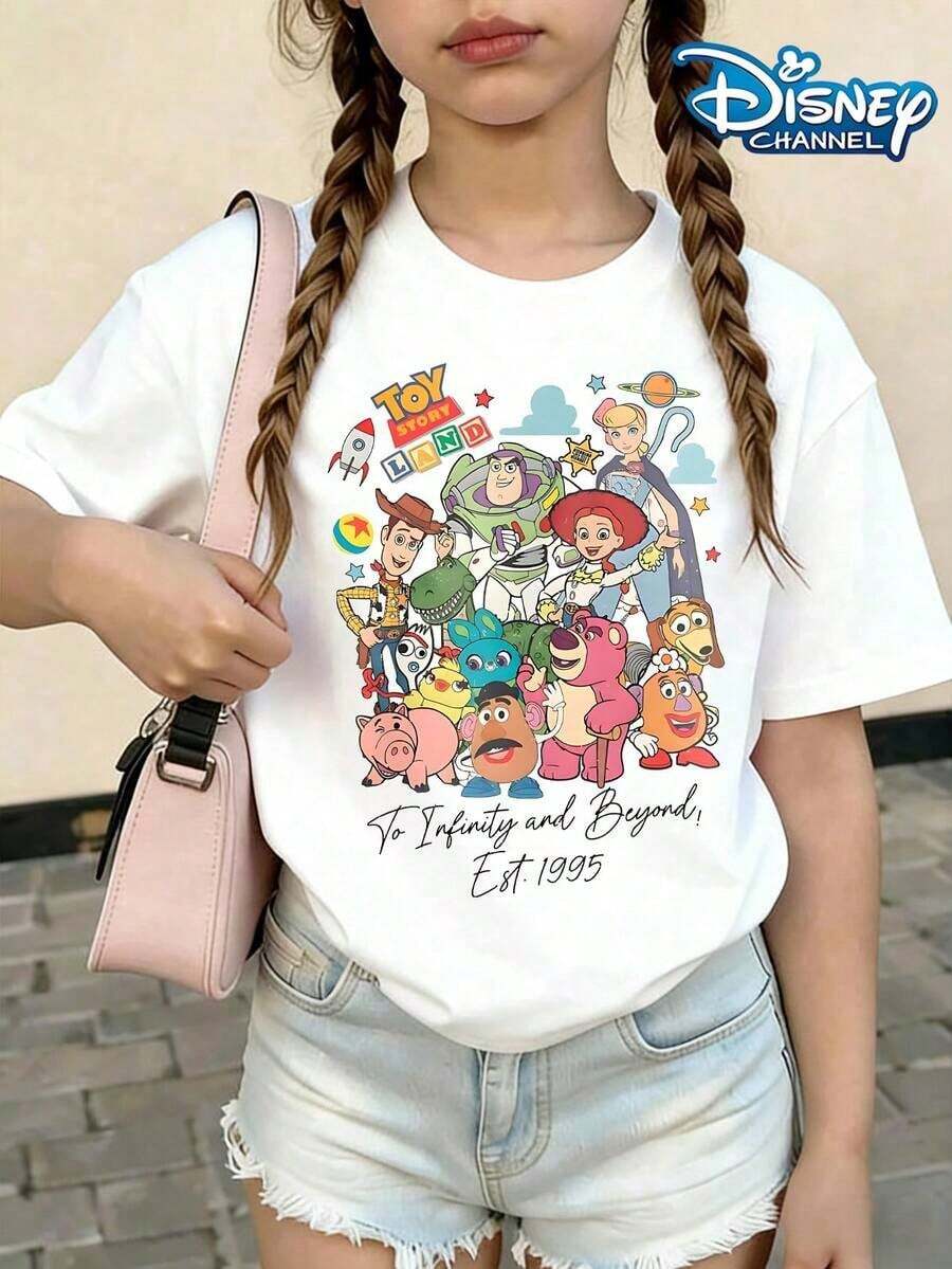 Disney Toy Story Character Summer T-Shirts Are Perfect For Teens And Kids, And Are An Ideal Choice For Children Visiting Disneyland. - 白色 - 查看 1