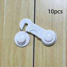 10pcs Baby Safety Locks - Cabinet, Room And Drawer Anti-Pinch Protection Locks Multi-Function Baby Safety Locks - Lock - View 9