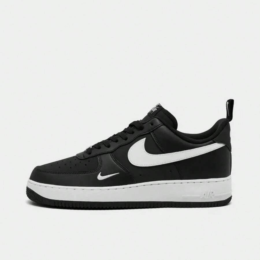 Nike Air Force 1 '07 LV8 Casual Shoes Men's Black/White/Black IR5599-001| Court-To-Street Style, Iconic Silhouette - 白黑色 - 查看 1