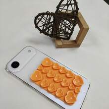 1 Heart-Shaped Silicone Suction Cup Phone Holder, Strong Adhesion Anti Slip Phone Grip Holder, Suitable For Hands-Free Installation Of Smooth Surface Selfie Video Shooting - Multicolor - View 4