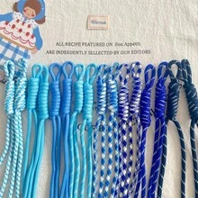 10件彩色尼龍繩，適用於DIY手工編織套裝、鑰匙圈和背包掛飾編織材料、手工珠寶工藝用品、情人節禮物、日常實用 - 彩色尼龍繩 - 查看 9