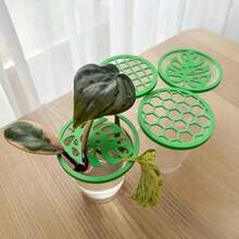 3入組植物種子發芽罩，7.2cm圓形塑膠植物育苗盤組，耐用塑膠材質，迷你溫室盤，用於穩定種子發芽、引導植物葉片生長、促進根系生長，園藝盤，可重複使用，易於清潔，植物園藝，現代園藝，盆栽工具 - 植物種子發芽蓋 - 查看 1