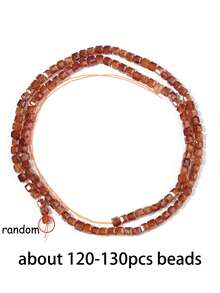 Natural Faceted Cube Garnet Quartz Amethyst Stone Square Spacer Beads For Jewelry Making Diy Bracelet 3x3mm - Multicolor - View 13