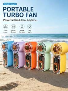 可攜式手持風扇 100 段風速、可調式 LED 燈光效果燈、迷你 USB 充電式桌面小風扇 電風扇 可攜式簡便戶外小風扇 適合戶外、婚禮、旅行、室內及辦公室學生迷你風扇 - [100 Speed+LED Flashlight ]Mini Fan - 查看 8