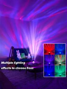 RGB LED 極光投影夜燈 3 件組,含遙控器與 USB 線,旋轉音樂星空投影燈,多色氛圍燈,適用於臥室、兒童房、家庭劇院、派對、婚禮、露營及節日裝飾,適合兒童、青少年、情侶與家庭的理想禮物 - RGB - 查看 4