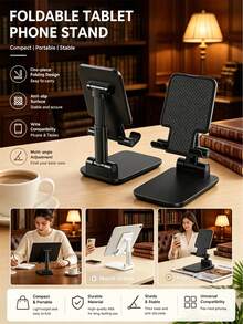 1pc Adjustable Height Phone Stand, Desktop Live Streaming Video Photography Tool, Multi-Functional Universal Desktop Holder - Multicolor - View 1