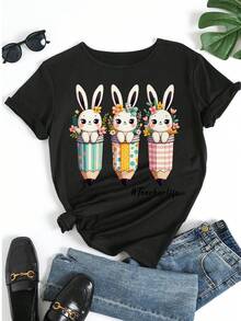 Women T-Shirts - Black - View 5