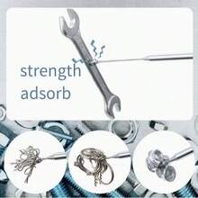 3合1不鏽鋼伸縮磁性拾取工具 - 手動鐵吸桿，10種使用場景，適用於難以觸及區域，免電池，適用於汽車和建築維修，金屬表面，耐用且堅固 - 多色 - 查看 12