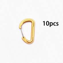 5pcs/10pcs Carabiner Paduan Aluminium Berkualitas Tinggi Baru, Klip Pegas Cor 6D, Klip Ransel, Klip Botol Air, Klip Gantungan Kunci, Cincin D Lepas Cepat 3D - MultiWarna - View 23