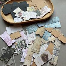 1 Set Cetakan Pemotong Perangko Vintage, Seri Retro, Templat Stiker Label, Cetakan Kertas Kerajinan Embossing, Cetakan Pemotong Kreatif, Cetakan Kertas Embossing untuk Kartu, Album, Kerajinan, Scrapbooking DIY, Pembuatan Hadiah Buatan Tangan - perangko - View 9