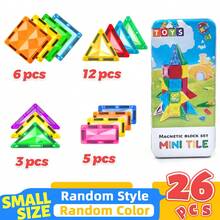 3+ Years Old Children 48/68/98pcs Colorful Magnetic Building Blocks Toy, Creative Educational Magnetic Assembly Toy Set, Boys & Girls Gift Random Color - Multicolor - View 11
