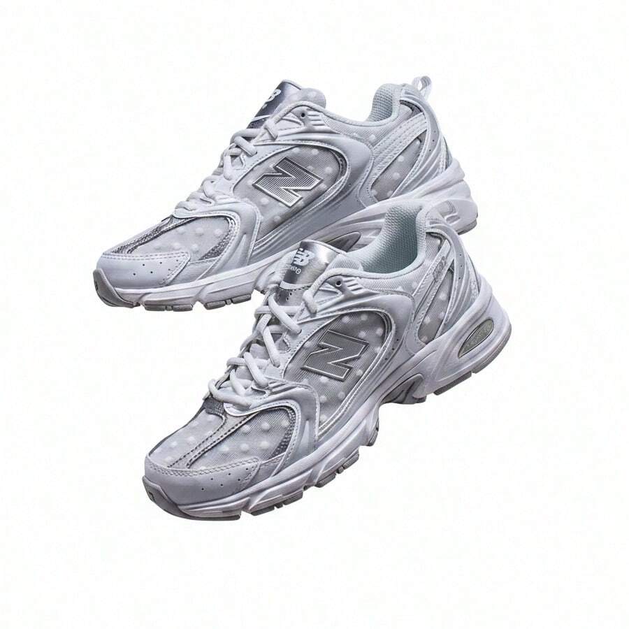 New Balance 530 Shoes White/Silver/Polka Dot Women U530HFW - 雪花灰白 - 查看 1