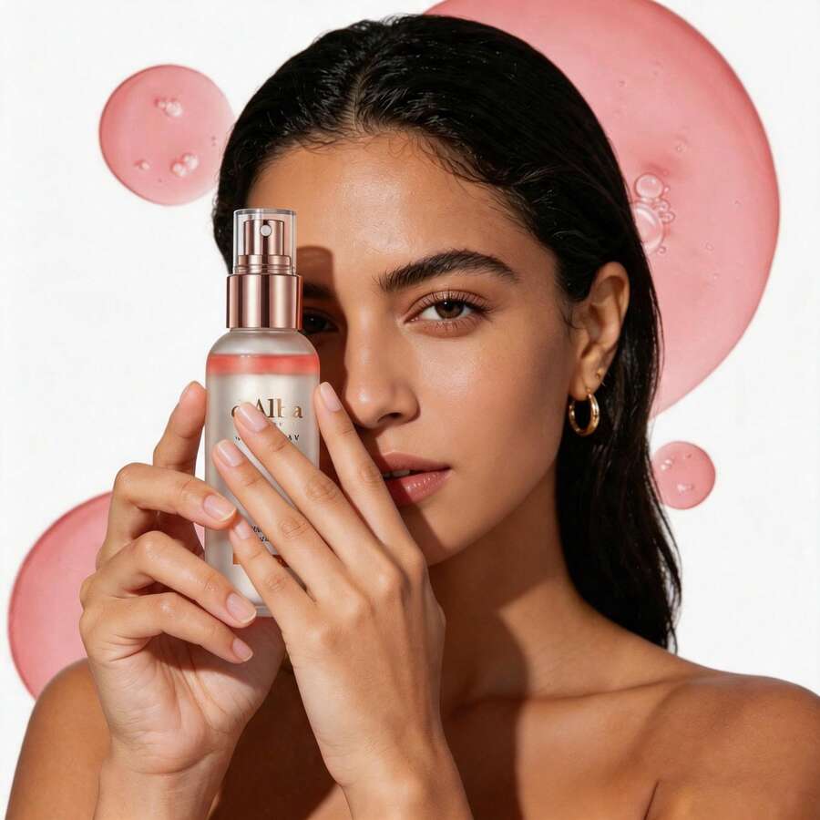 Italian White Truffle First Spray Serum, Vegan Skin Care, Hydrating Face Moisturizer, Glow Serum For Radiant Skin, Non Comedogenic, All In One Mist, Korean Skin Care (3.38 Fl Oz / 100ml) - 粉色 - 查看 1