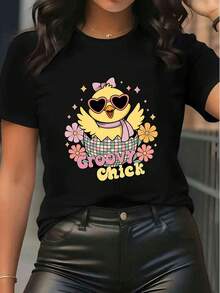 Women T-Shirts - Black - View 6