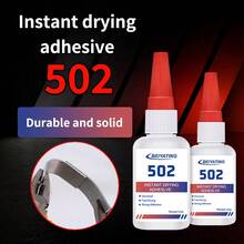 10pcs 502 Super Glue, 1.23oz/35g Clear Adhesive, Fast Drying No Drip Multi-Purpose Glue, Suitable For Slime, DIY Crafts, School And Home Repair - Multicolor - View 4