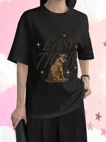 Women T-Shirts - Black - View 1