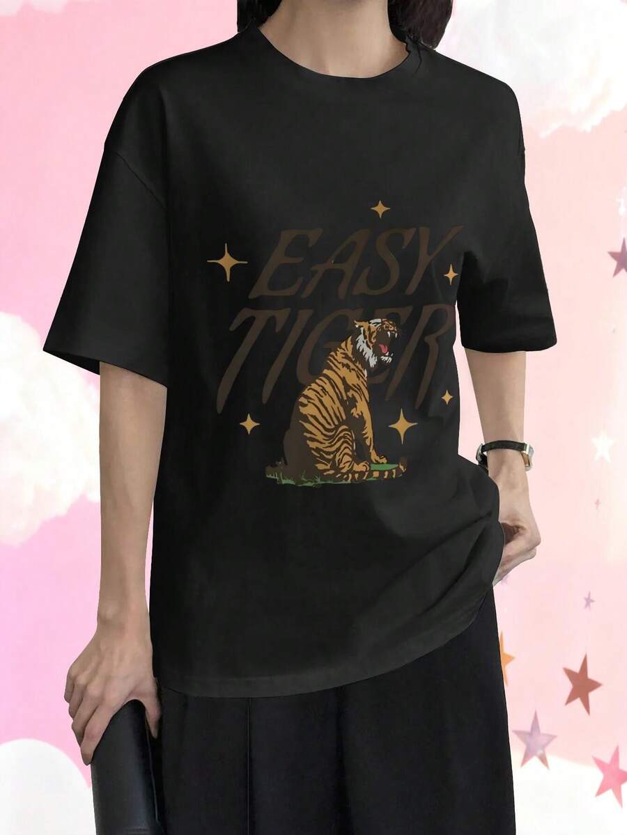 Women T-Shirts - Black - View 1