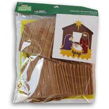 Christmas Nativity Manger Scene Ornament Craft Kit - Makes 24 - As Pic - View 3
