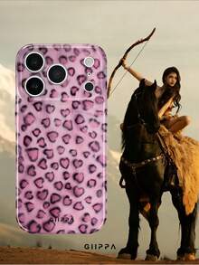 GIIPPA 1 Pieza Funda de teléfono con diseño hiperrealista de corazón de leopardo rosa, compatible con iPhone 17 Pro Max, 16 Pro Max, 15 Pro Max, 14 Pro Max, funda de teléfono coreana de alta gama e interesante, también se ajusta a 11/12/13/14/15/16 Pro Max Plus, diseño elegante adecuado tanto para hombres como para mujeres, regalo ideal para la novia en Navidad, San Valentín, Pascua, temporada de bodas y cumpleaños - Multicolor - Ver 7