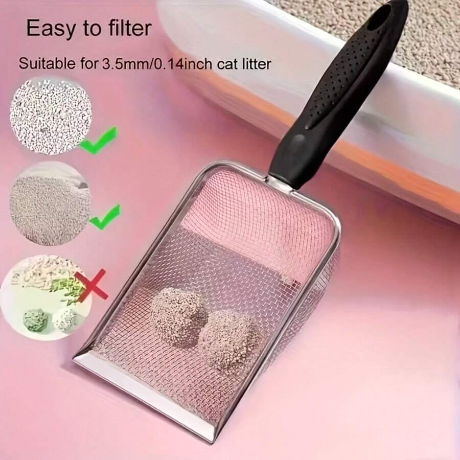 Easy-To-Clean And Durable Cat Litter Scoop, Perfect For Cleaning Cat Waste, Suitable For Fine Grain Cat Litter - Multicolor - View 1