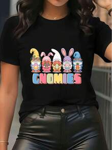 Women T-Shirts - Black - View 1